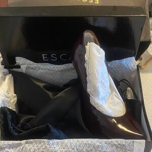 Escada Burgundy Women's Heels